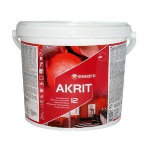 Износостойкая моющаяся полуматовая краска для стен  "Eskaro Akrit-12" 0,95 л