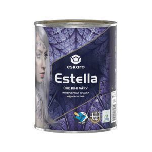 Глубокоматовая высокоукрывистая краска для стен и потолков "Eskaro Estella" 0.9л